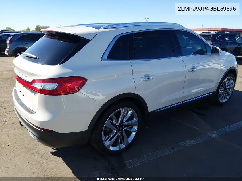 2016 LINCOLN MKX VIN 2LMPJ9JP4GBL59596 — фото 4