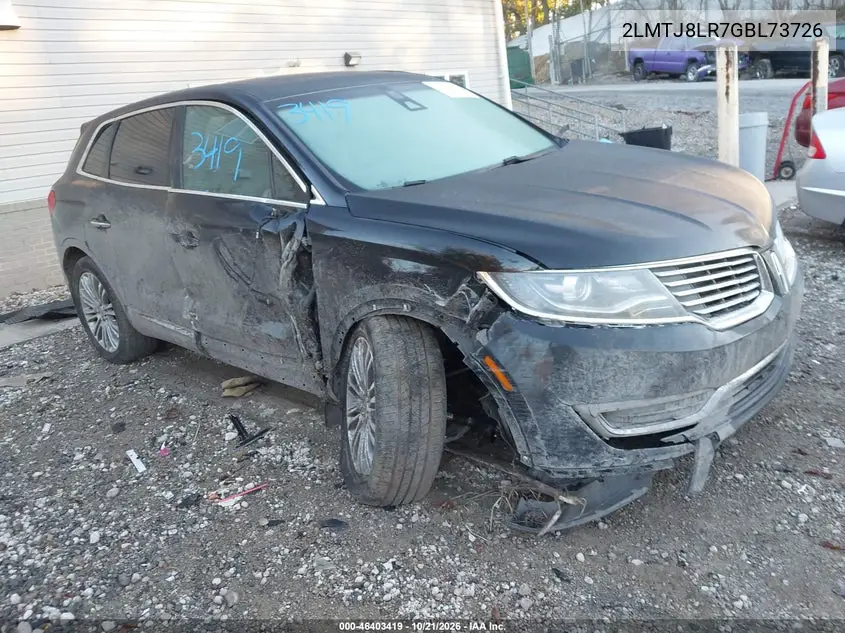 LINCOLN MKX 2016, VIN 2LMTJ8LR7GBL73726
