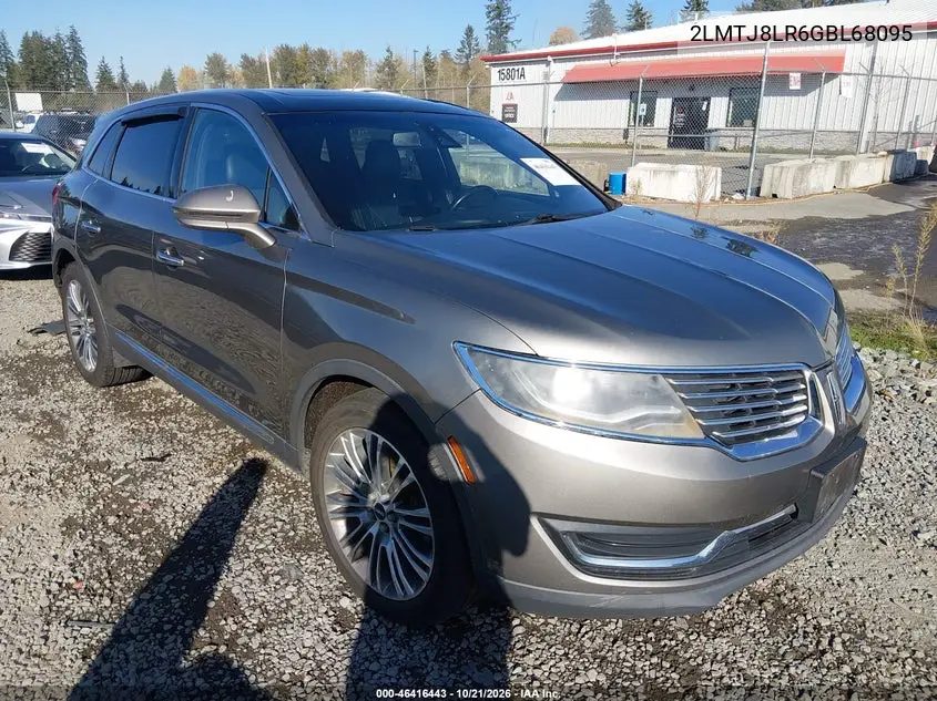 LINCOLN MKX 2016, VIN 2LMTJ8LR6GBL68095
