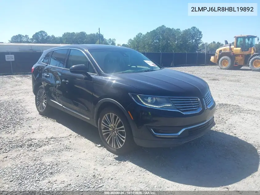 LINCOLN MKX 2017, VIN 2LMPJ6LR8HBL19892