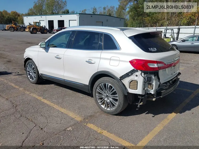 2017 LINCOLN MKX VIN 2LMPJ6LR0HBL50831 — фото 3