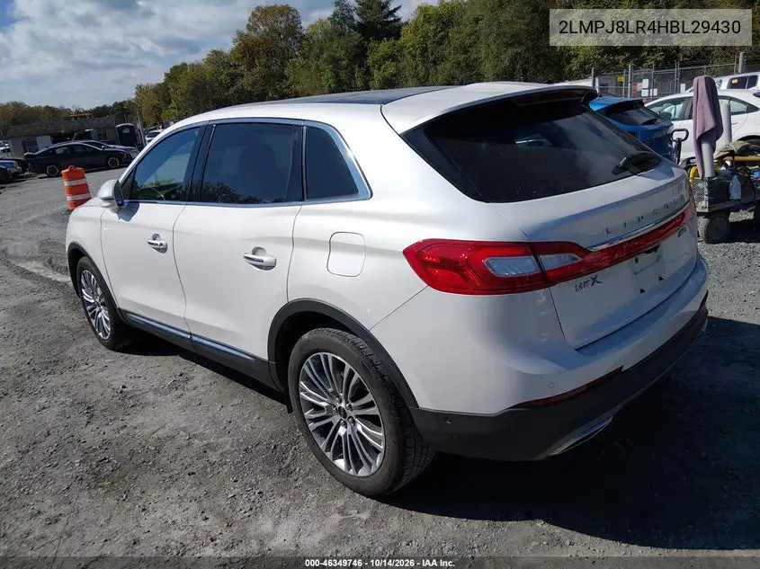 2017 LINCOLN MKX VIN 2LMPJ8LR4HBL29430 — фото 3