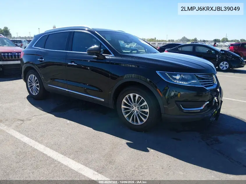 LINCOLN MKX 2018, VIN 2LMPJ6KRXJBL39049