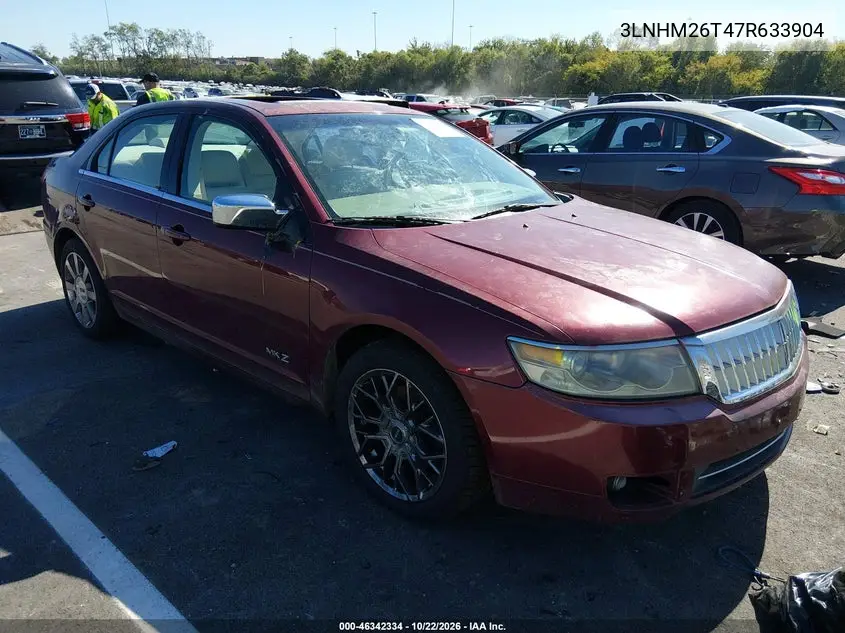 LINCOLN MKZ 2007, VIN 3LNHM26T47R633904