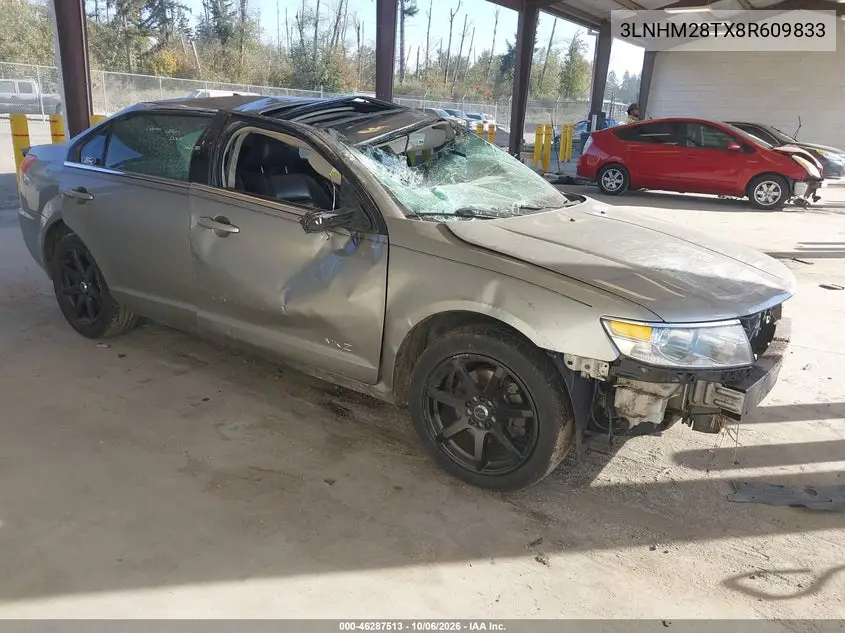 LINCOLN MKZ 2008, VIN 3LNHM28TX8R609833