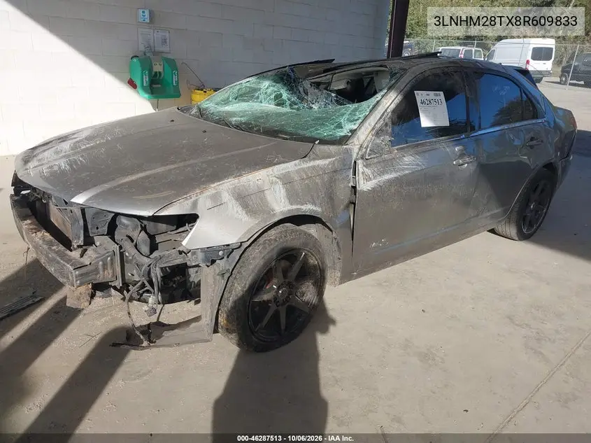 2008 LINCOLN MKZ VIN 3LNHM28TX8R609833 — фото 2