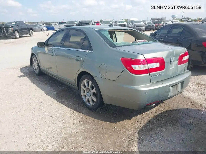 2009 LINCOLN MKZ VIN 3LNHM26TX9R606158 — фото 3