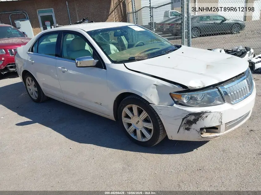 LINCOLN MKZ 2009, VIN 3LNHM26T89R612198