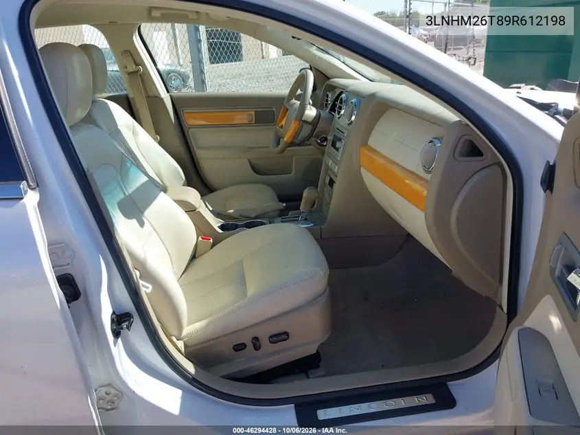 2009 LINCOLN MKZ VIN 3LNHM26T89R612198 — фото 5