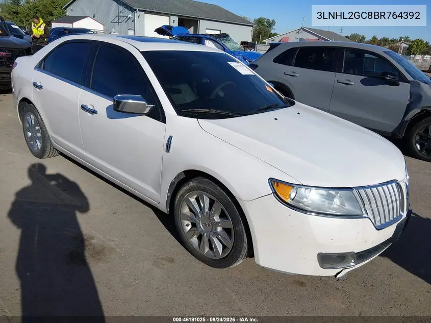 LINCOLN MKZ 2011, VIN 3LNHL2GC8BR764392