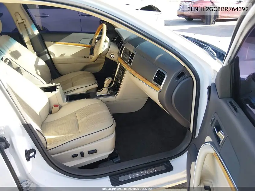 2011 LINCOLN MKZ VIN 3LNHL2GC8BR764392 — фото 5