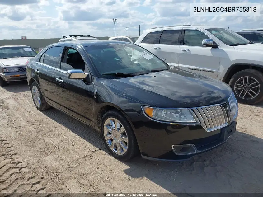 LINCOLN MKZ 2011, VIN 3LNHL2GC4BR755818
