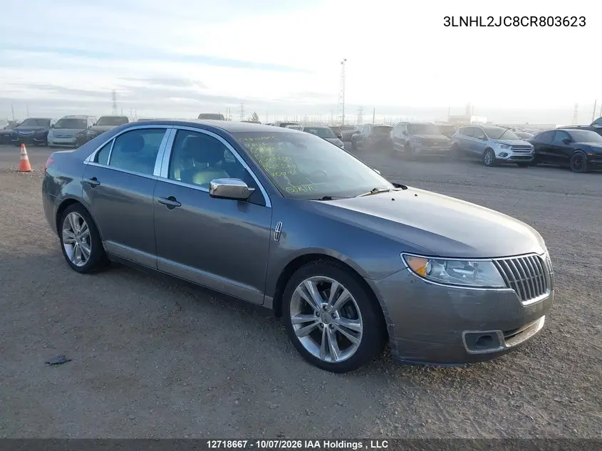 LINCOLN MKZ 2012, VIN 3LNHL2JC8CR803623