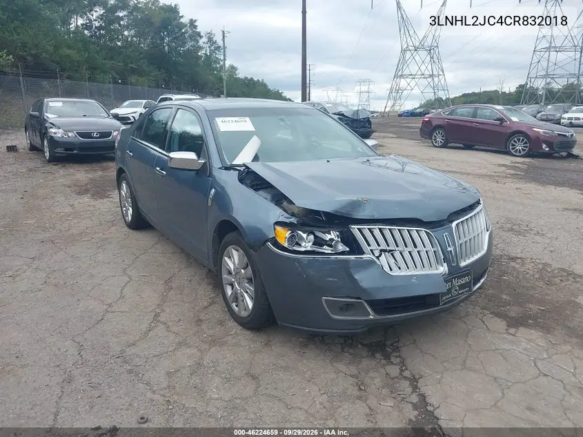 2012 LINCOLN MKZ VIN 3LNHL2JC4CR832018 — фото 5