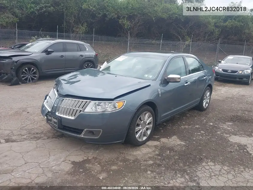 LINCOLN MKZ 2012, VIN 3LNHL2JC4CR832018