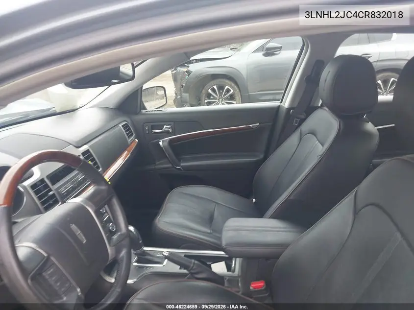 2012 LINCOLN MKZ VIN 3LNHL2JC4CR832018 — фото 4