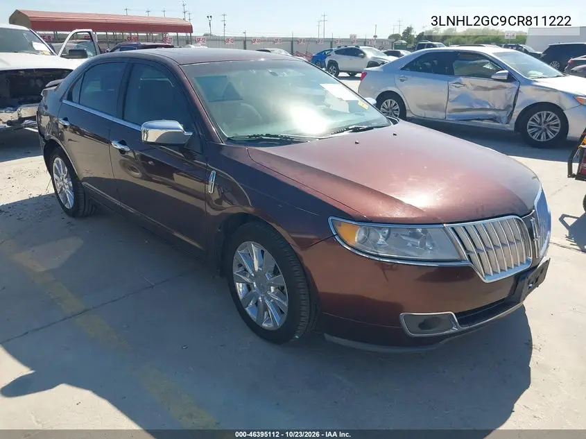 LINCOLN MKZ 2012, VIN 3LNHL2GC9CR811222
