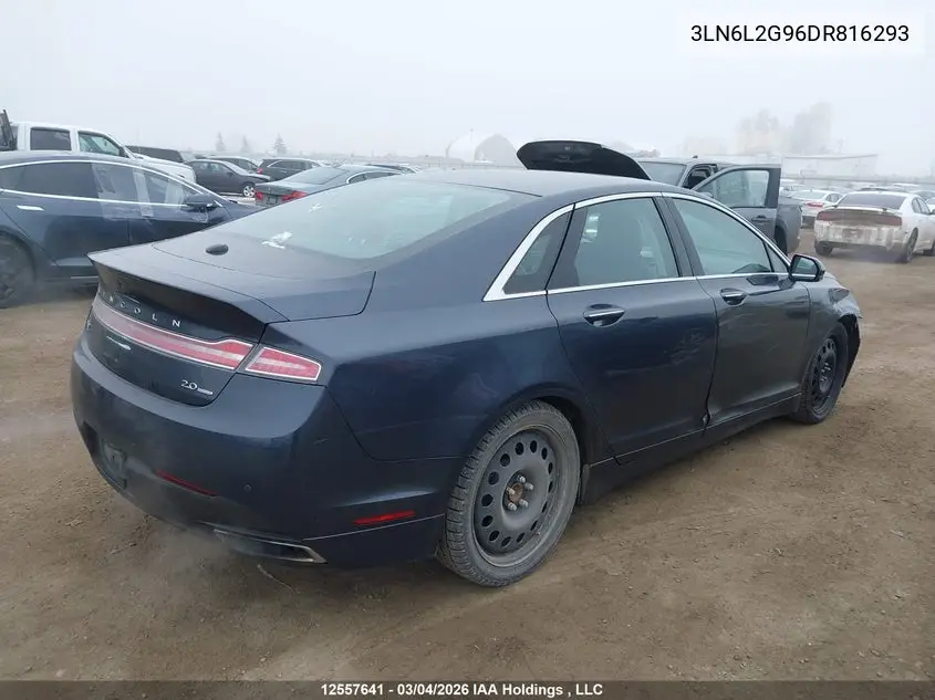 2013 LINCOLN MKZ VIN 3LN6L2G96DR816293 — фото 4