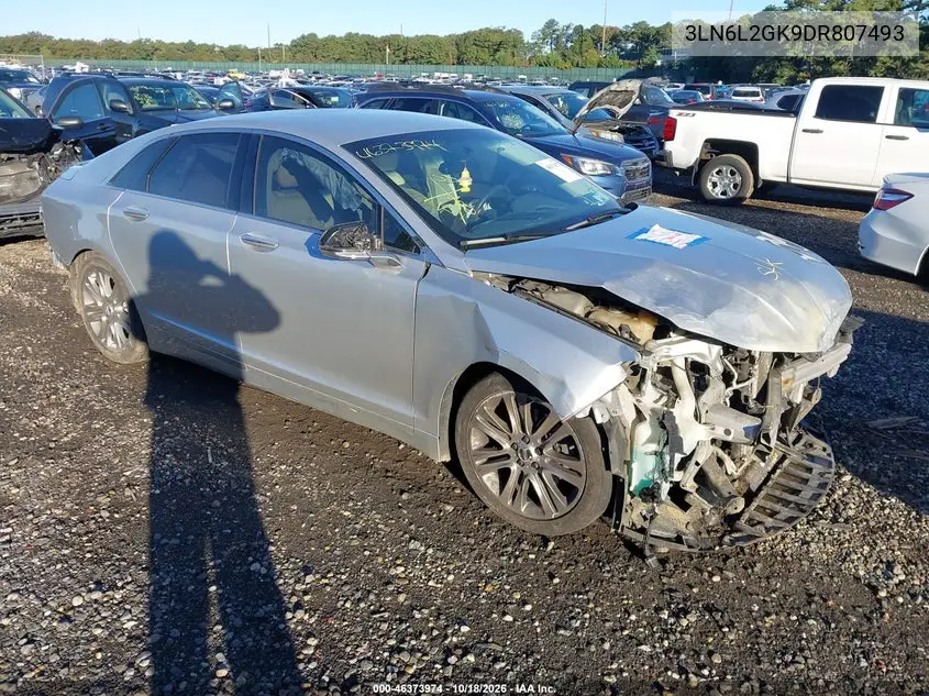 LINCOLN MKZ 2013, VIN 3LN6L2GK9DR807493