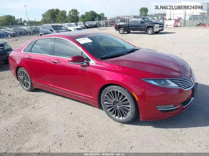 LINCOLN MKZ 2014, VIN 3LN6L2LU8ER824598