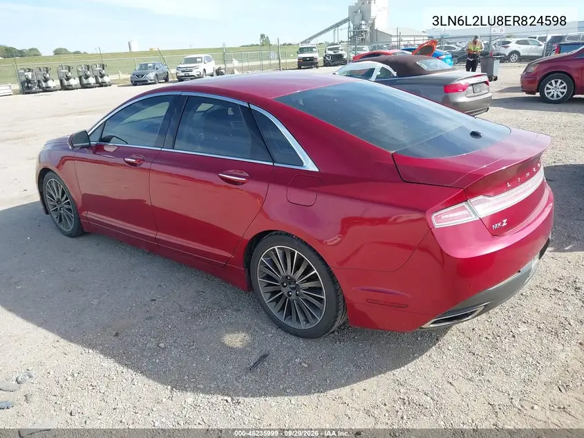 2014 LINCOLN MKZ VIN 3LN6L2LU8ER824598 — фото 3
