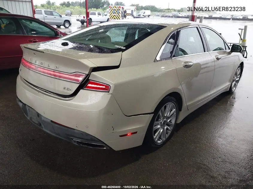 2014 LINCOLN MKZ VIN 3LN6L2LU6ER823238 — фото 4