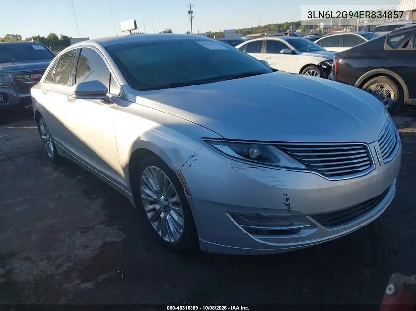 LINCOLN MKZ 2014, VIN 3LN6L2G94ER834857