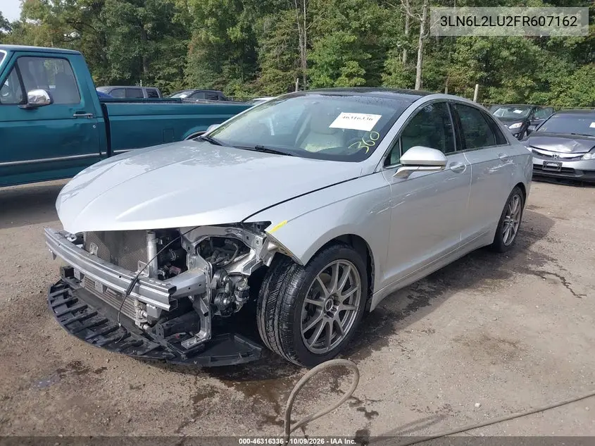 2015 LINCOLN MKZ VIN 3LN6L2LU2FR607162 — фото 2