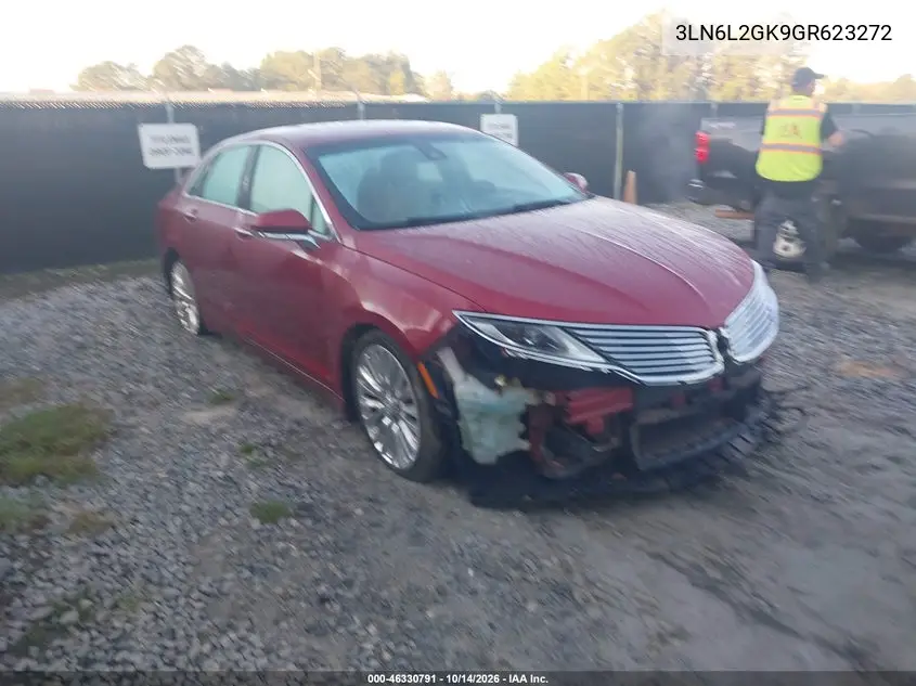 LINCOLN MKZ 2016, VIN 3LN6L2GK9GR623272