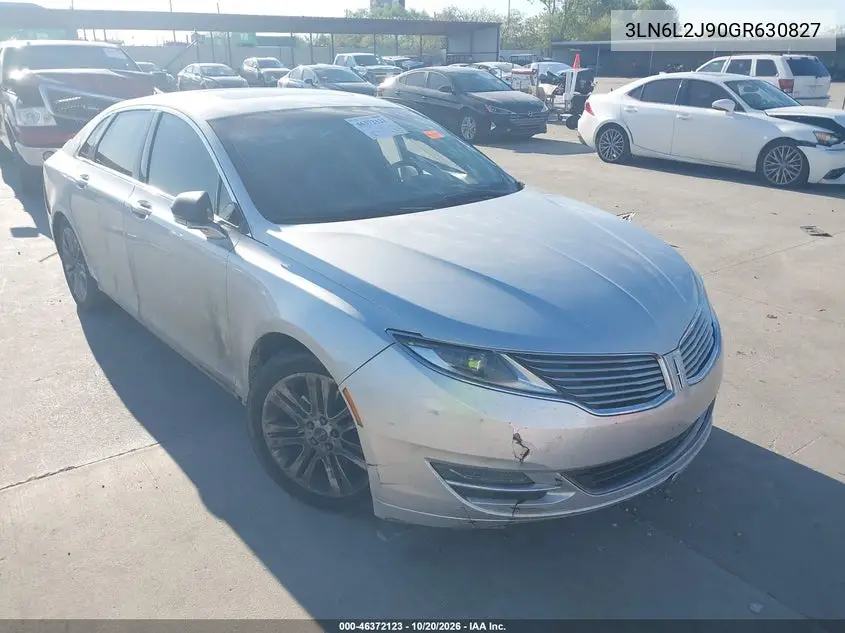 LINCOLN MKZ 2016, VIN 3LN6L2J90GR630827