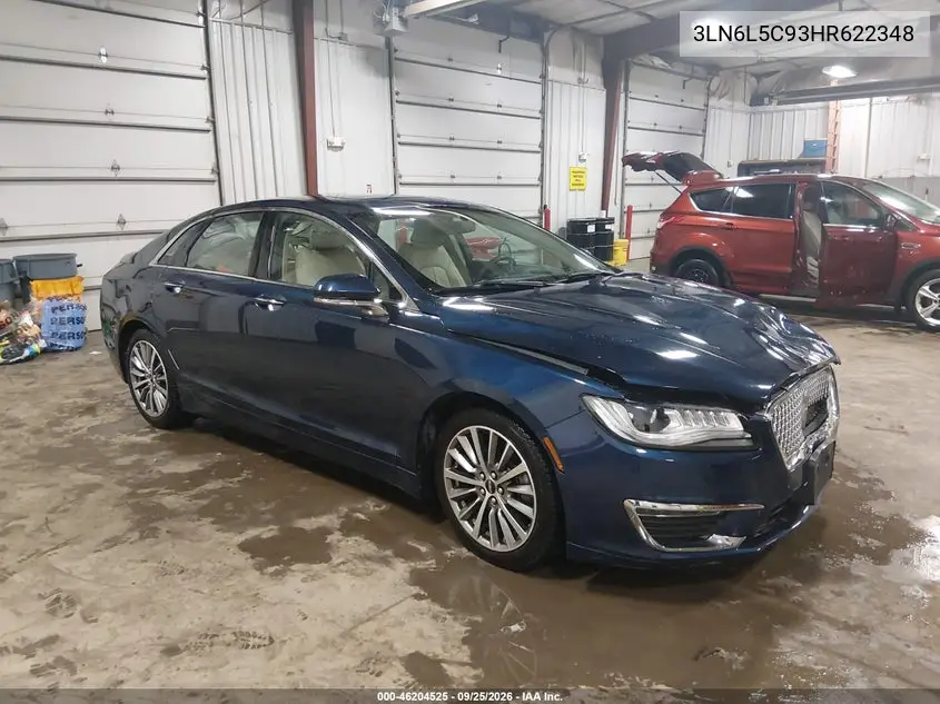 LINCOLN MKZ 2017, VIN 3LN6L5C93HR622348