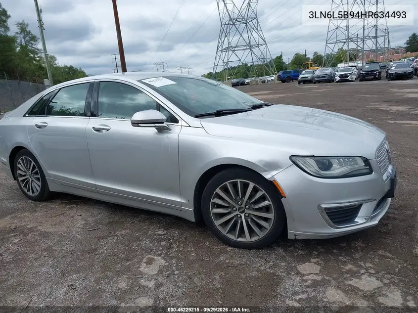 LINCOLN MKZ 2017, VIN 3LN6L5B94HR634493