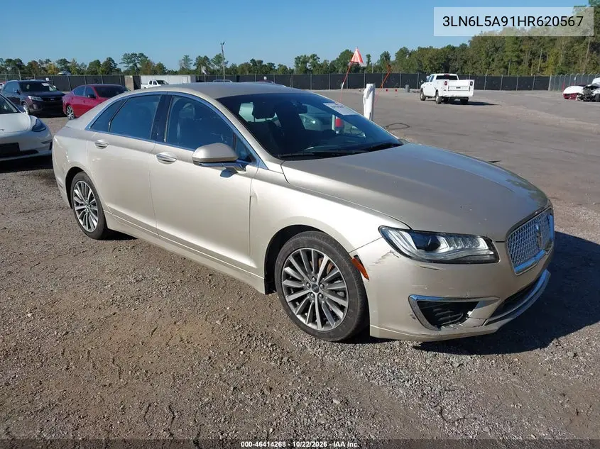 LINCOLN MKZ 2017, VIN 3LN6L5A91HR620567