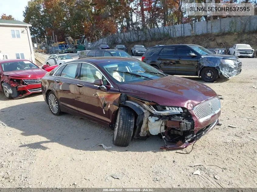 LINCOLN MKZ 2017, VIN 3LN6L5E90HR637595