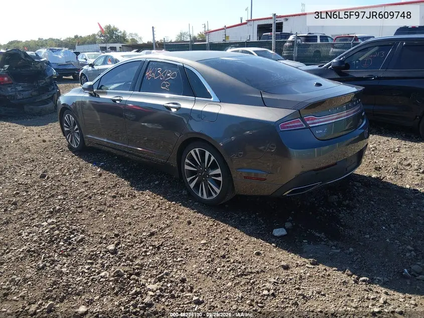 2018 LINCOLN MKZ VIN 3LN6L5F97JR609748 — фото 3