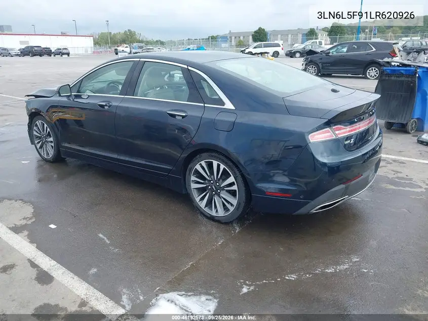 2020 LINCOLN MKZ VIN 3LN6L5F91LR620926 — фото 3