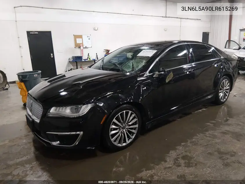 2020 LINCOLN MKZ VIN 3LN6L5A90LR615269 — фото 2