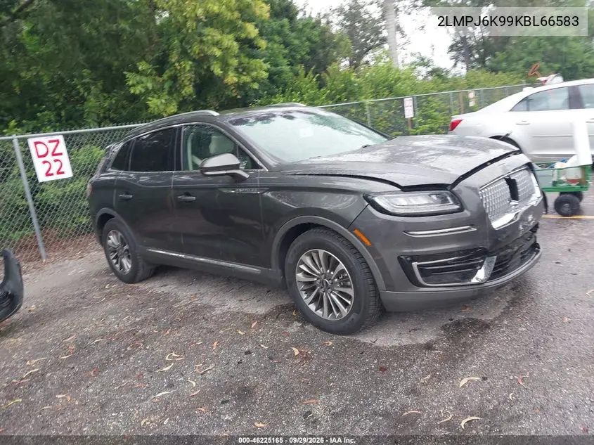 LINCOLN NAUTILUS 2019, VIN 2LMPJ6K99KBL66583
