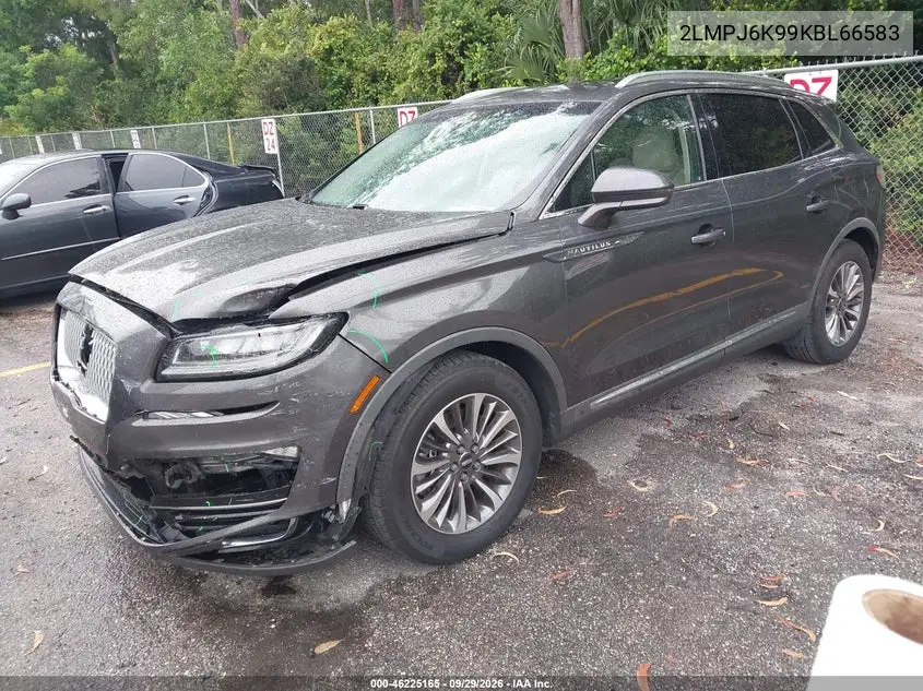 2019 LINCOLN NAUTILUS VIN 2LMPJ6K99KBL66583 — фото 2