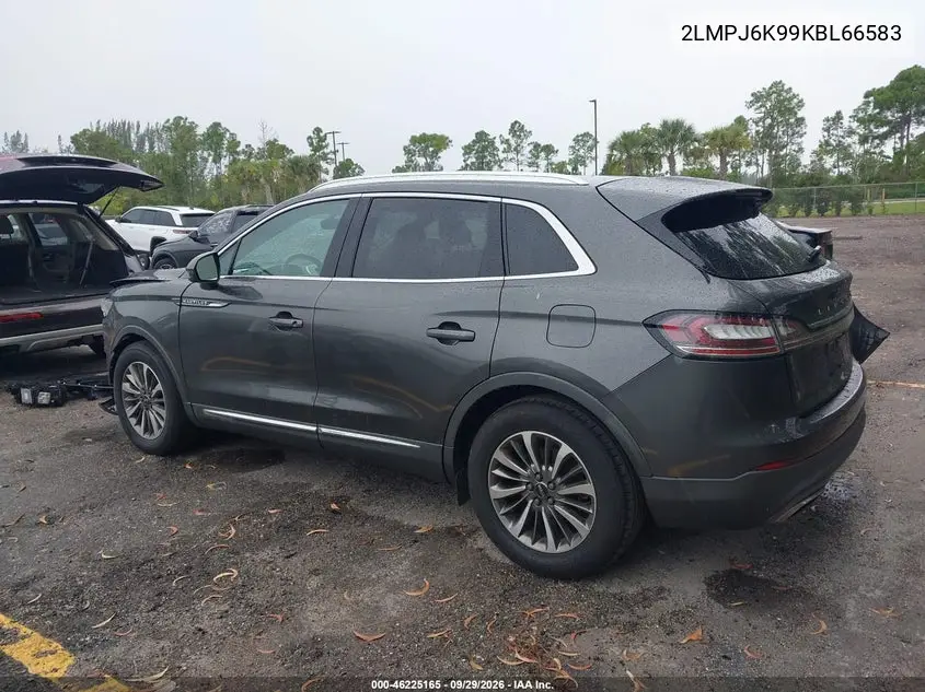 2019 LINCOLN NAUTILUS VIN 2LMPJ6K99KBL66583 — фото 3