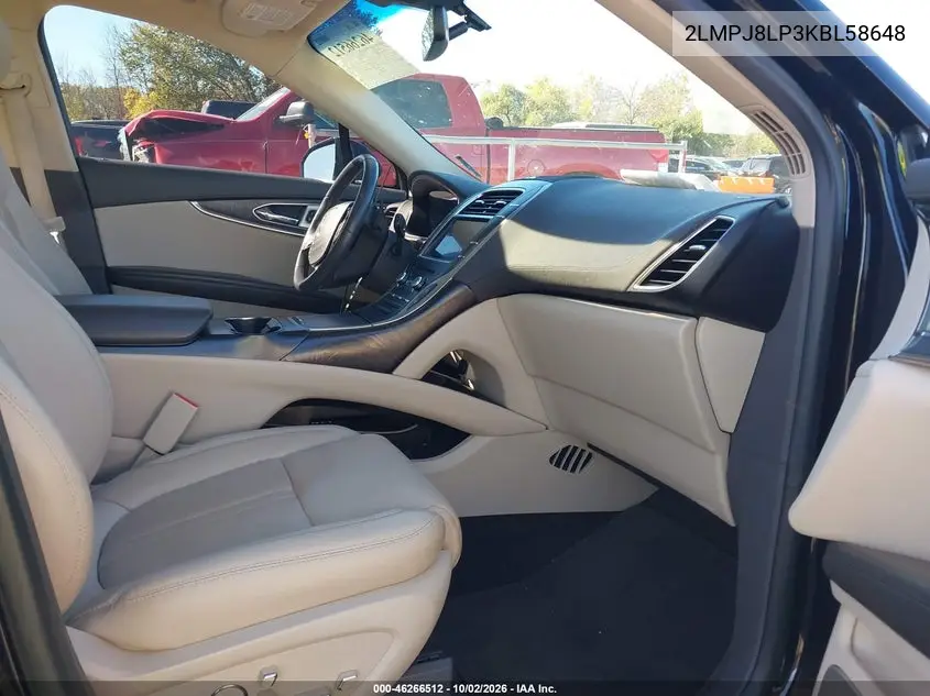 2019 LINCOLN NAUTILUS VIN 2LMPJ8LP3KBL58648 — фото 5