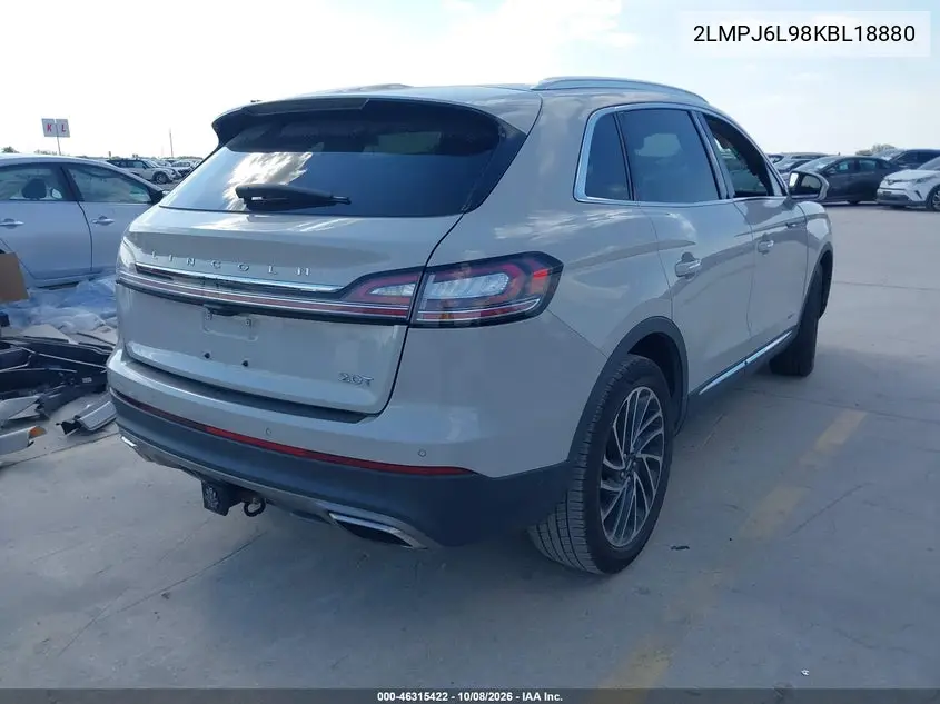 2019 LINCOLN NAUTILUS VIN 2LMPJ6L98KBL18880 — фото 4