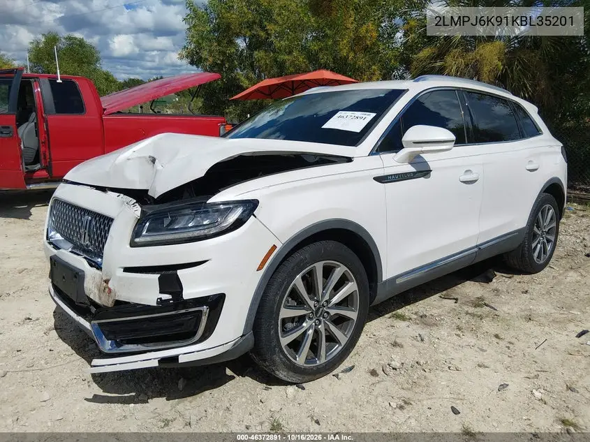 2019 LINCOLN NAUTILUS VIN 2LMPJ6K91KBL35201 — фото 2
