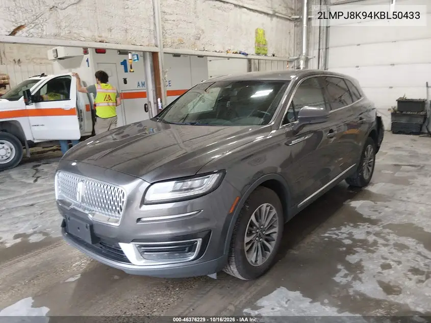 2019 LINCOLN NAUTILUS VIN 2LMPJ8K94KBL50433 — фото 2
