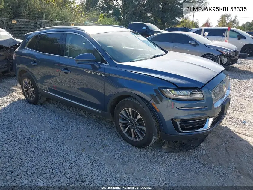 LINCOLN NAUTILUS 2019, VIN 2LMPJ6K95KBL58335