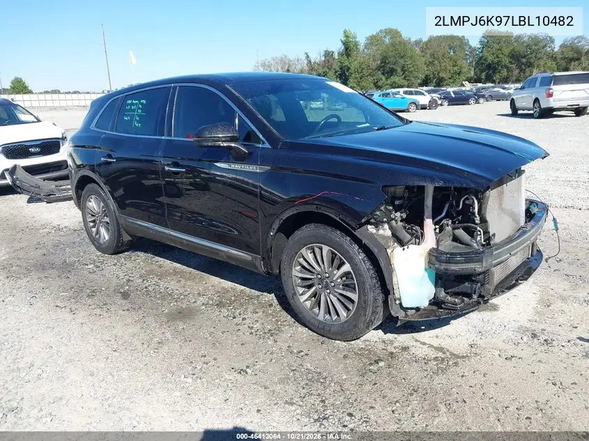LINCOLN NAUTILUS 2020, VIN 2LMPJ6K97LBL10482