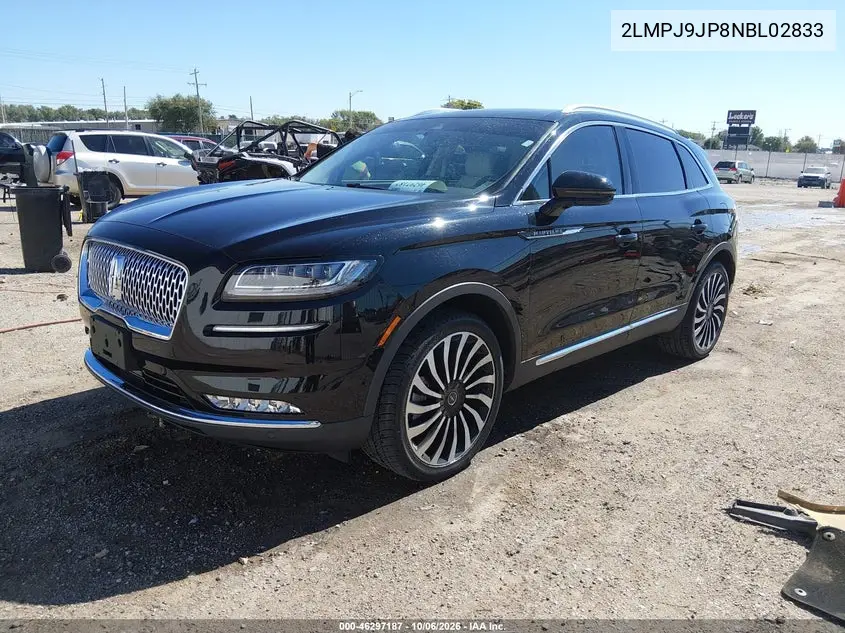 2022 LINCOLN NAUTILUS VIN 2LMPJ9JP8NBL02833 — фото 2