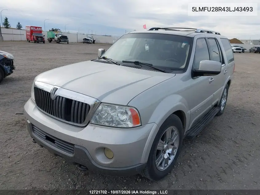 2003 LINCOLN NAVIGATOR VIN 5LMFU28R43LJ43493 — фото 2