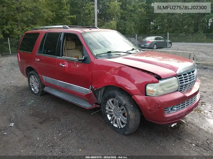 LINCOLN NAVIGATOR 2008, VIN 5LMFU27578LJ02300