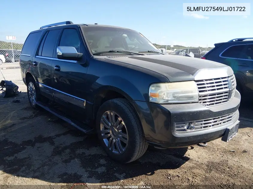 LINCOLN NAVIGATOR 2009, VIN 5LMFU27549LJ01722